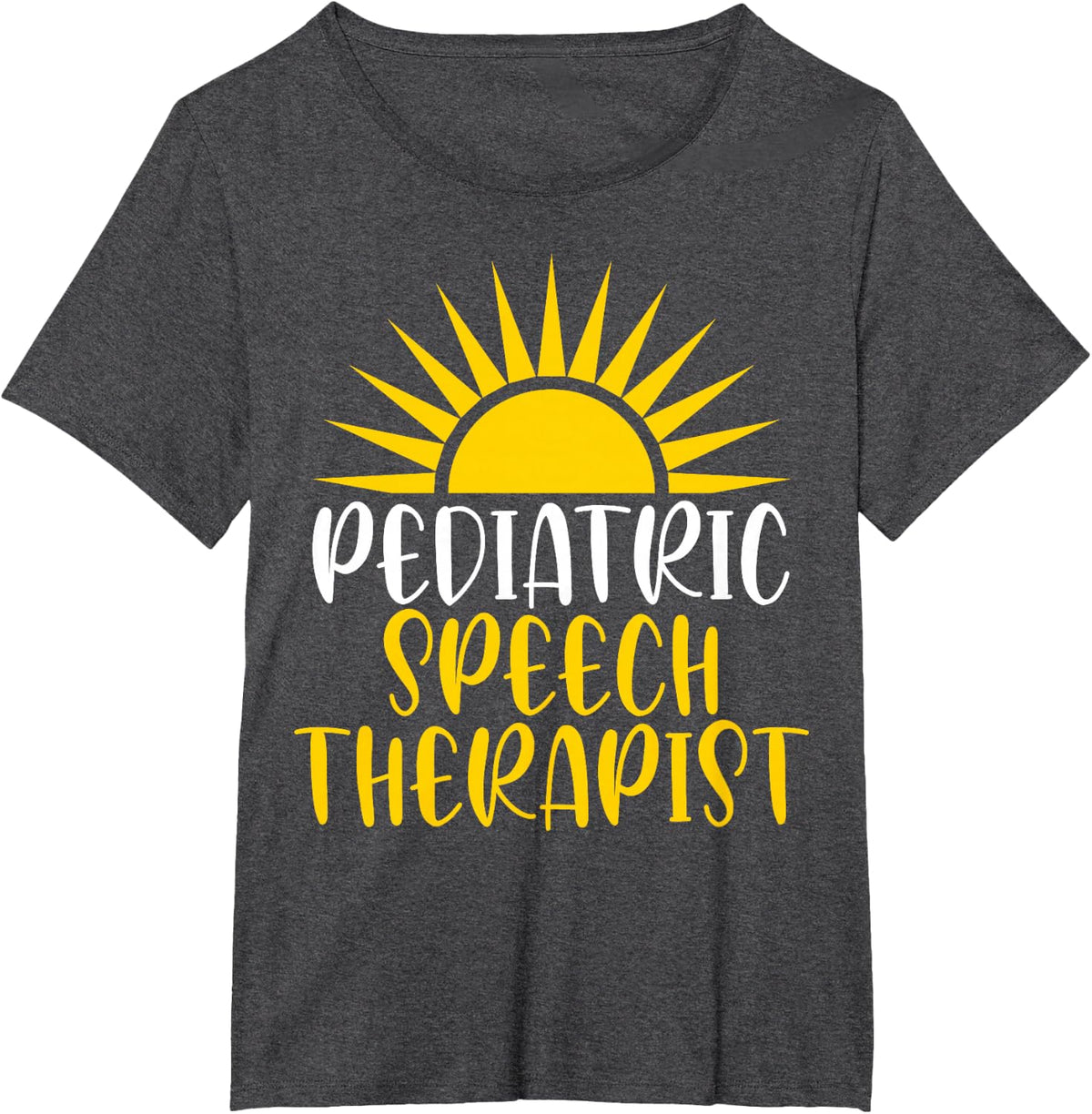 SLP Language Pathologist - Pediatric Speech Therapist T-Shirt - Dark Heather Grey