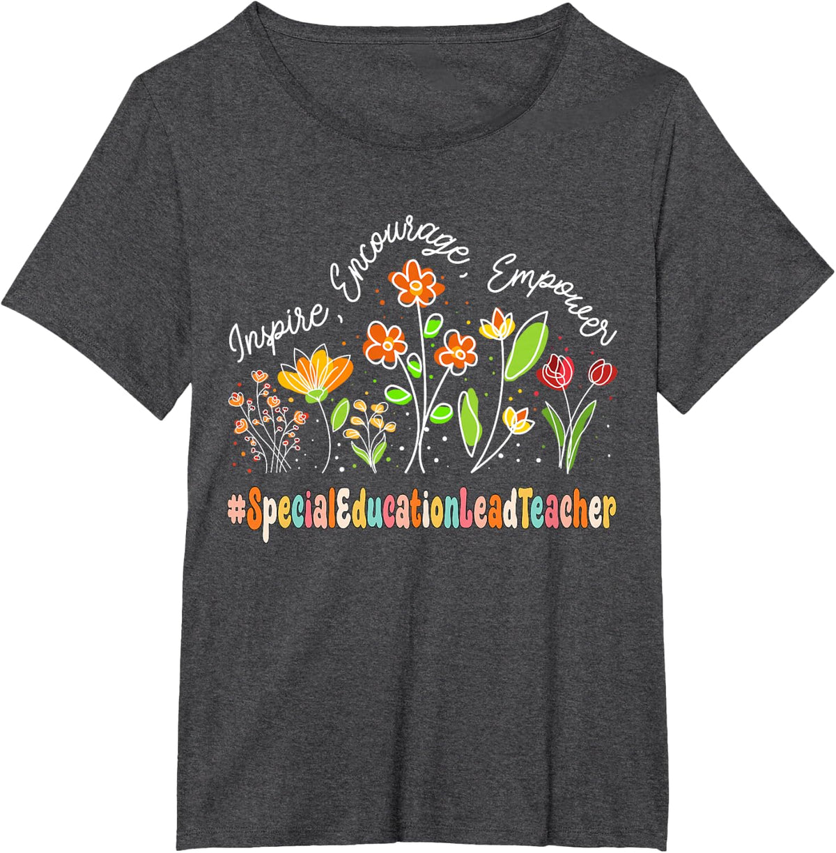 Special Education Lead Teacher Appreciation Week Back School T-Shirt - Dark Heather Grey