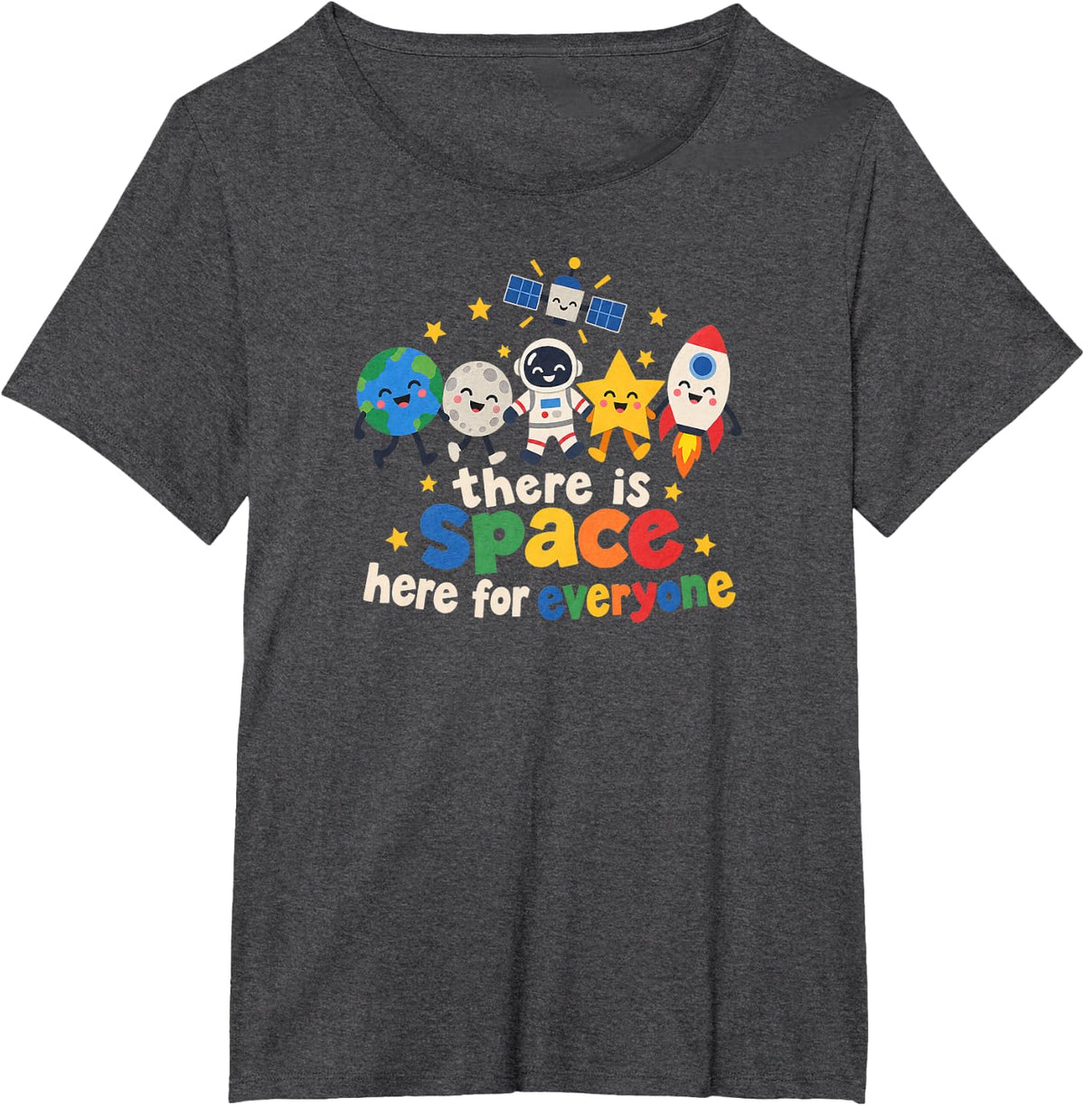 Special Education Inclusion and Space Classroom Theme T-Shirt - Dark Heather Grey