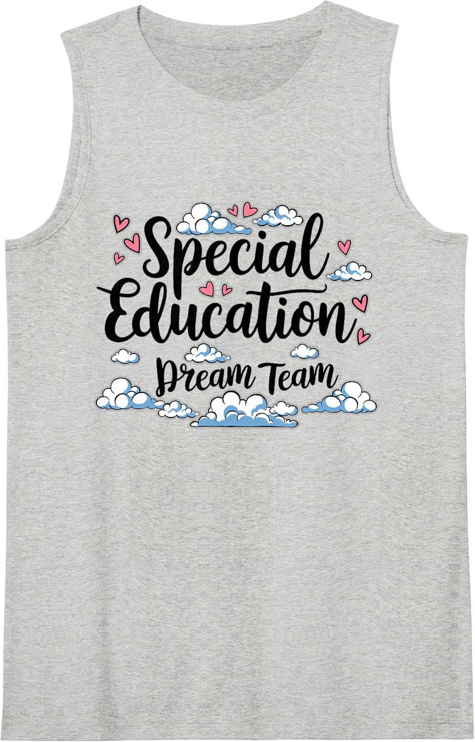 Special Education Dream Team, SPED School Teacher Sleeveless Tank Top - Heather Grey