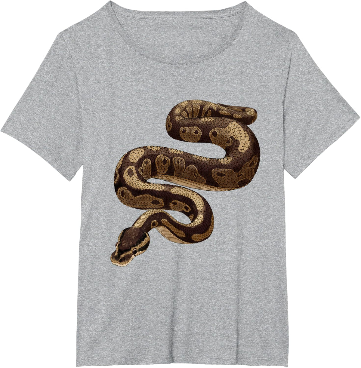 Snake Ball Python T-Shirt - Heather Grey