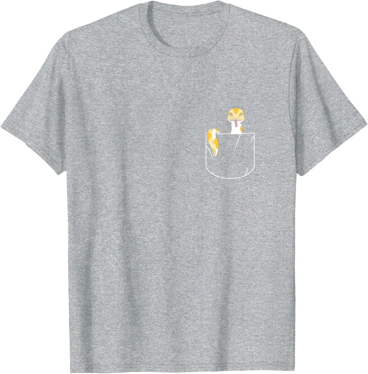 Snake In The Pocket Reptile Ball Python Snake Owner T-Shirt - Heather Grey