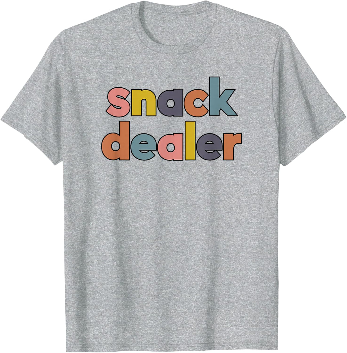 Snack Dealer Funny Gift For Mom Of Boys and Girls T-Shirt - Heather Grey
