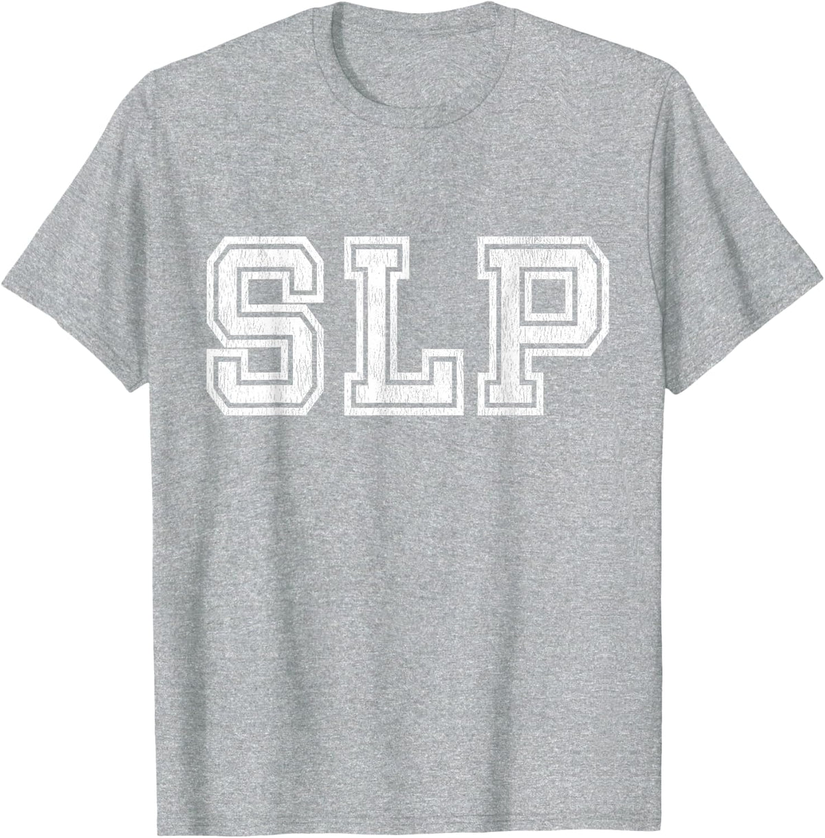 SLP Gifts Varsity Speech Language Pathologist T-Shirt - Heather Grey