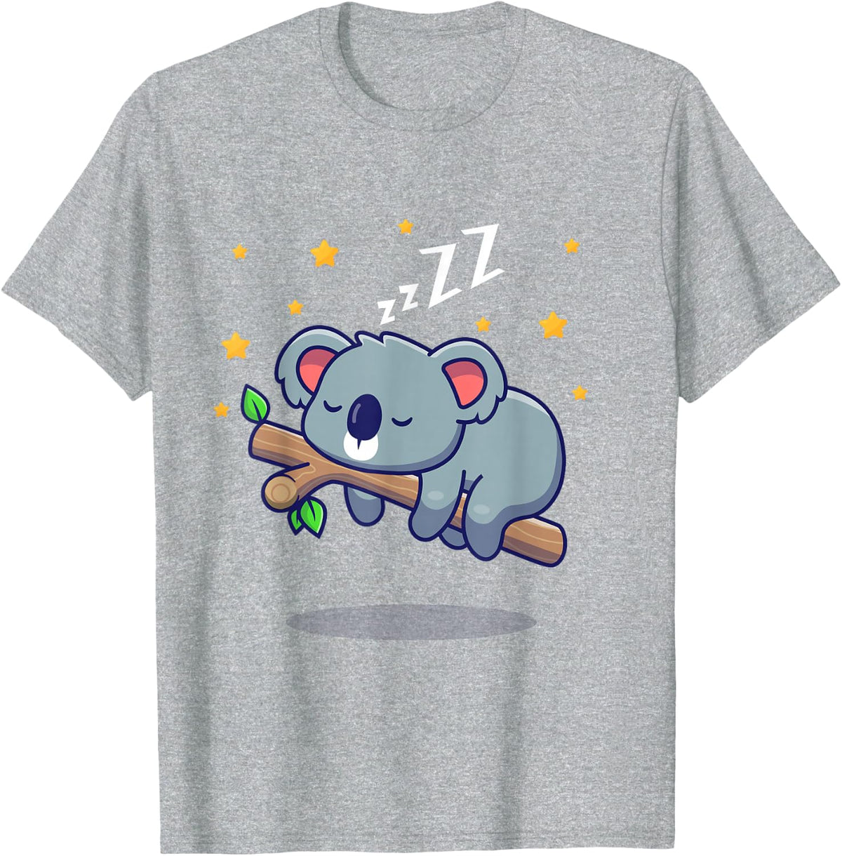 Sleepy Koala Sleeping T-Shirt - Heather Grey