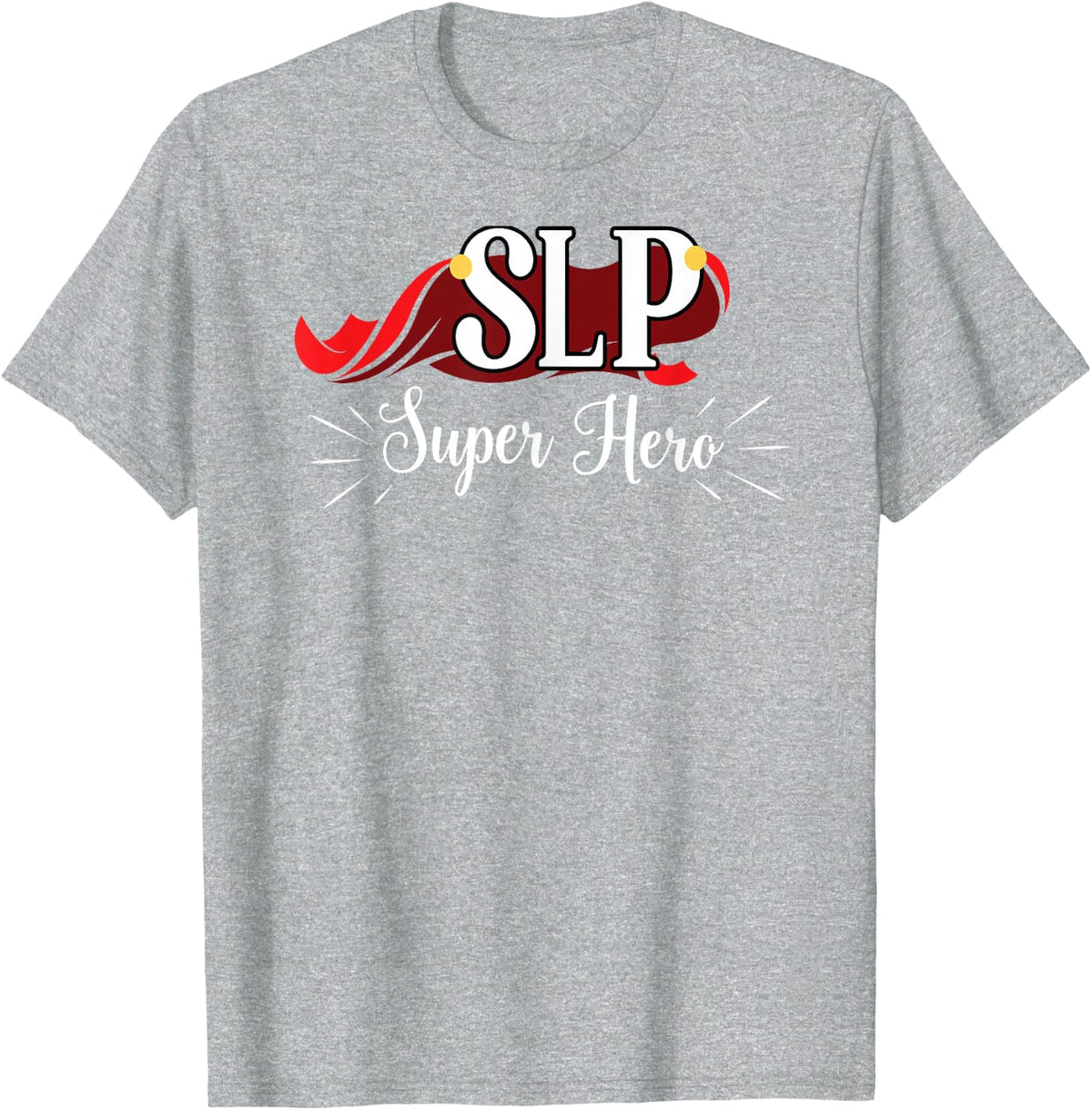 SLP Super Hero Shirt for Men Women Funny Superhero Tee Gift T-Shirt - Heather Grey